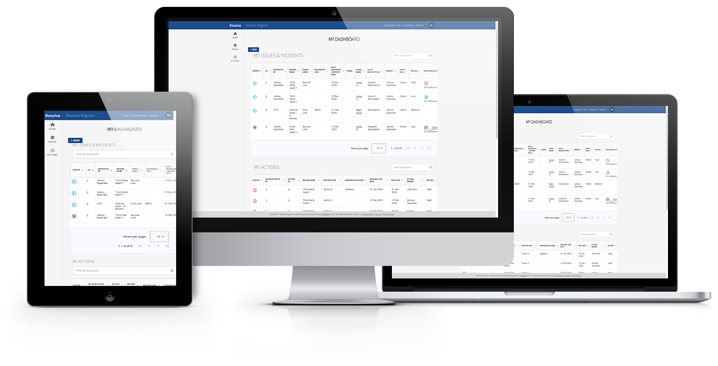 Quantate Resolve: Online Secure Application