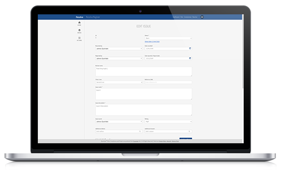 Quantate Resolve: Capture, Record and Link Information